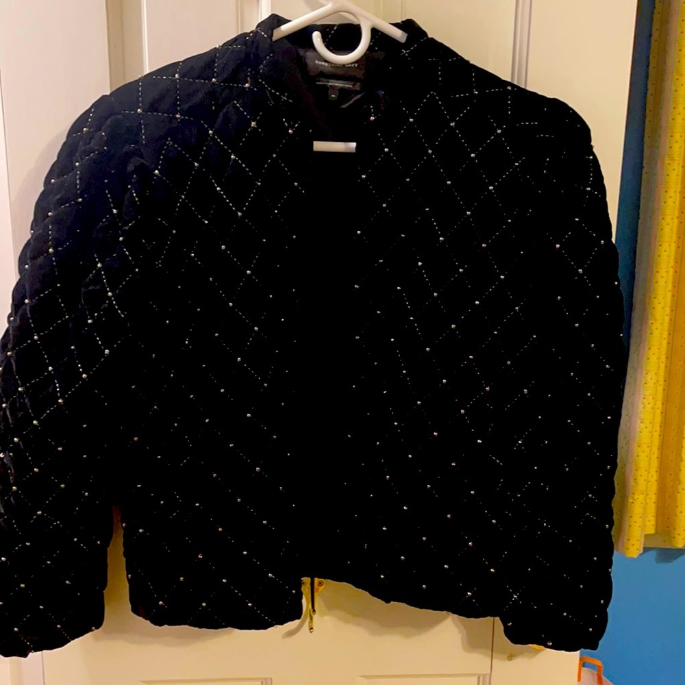 Somethingnavy velvet studded jacket XS